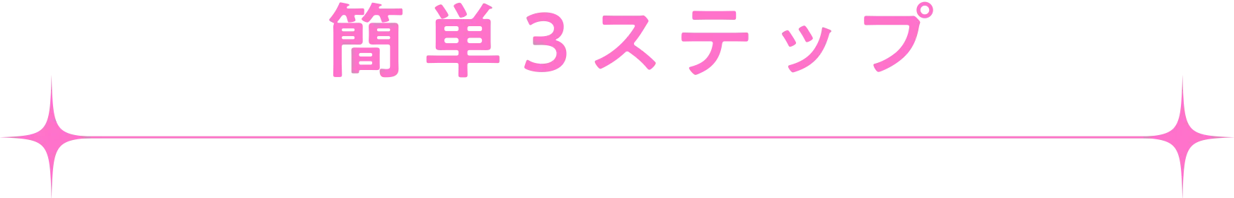 簡単3ステップ