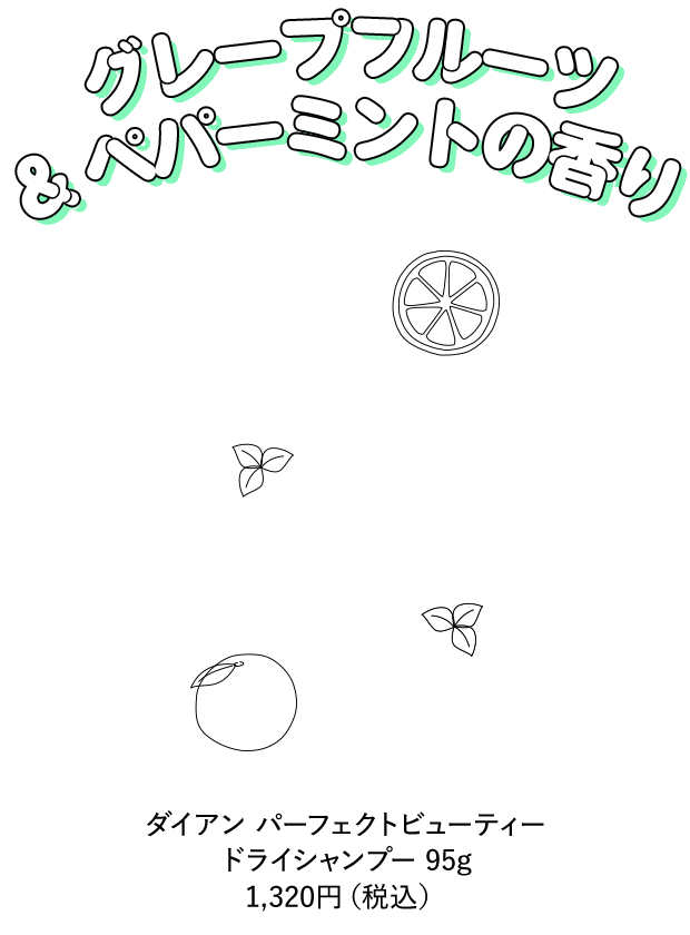 グレープフルーツ&ペパーミントの香り